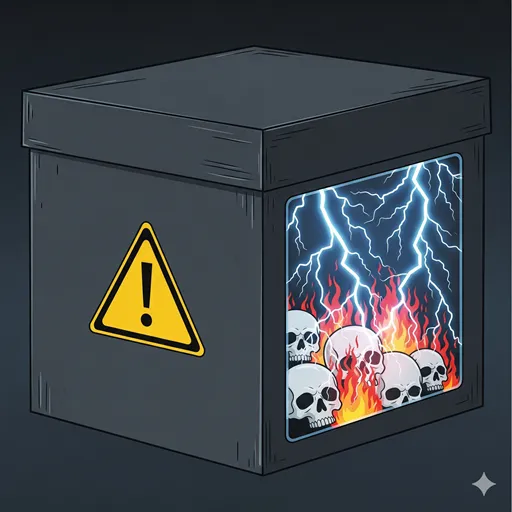ハザードにおける危険の源を表すイラスト