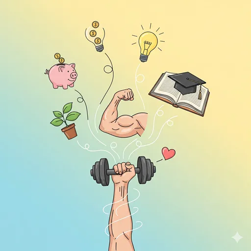 効果における様々な結果を表すイラスト