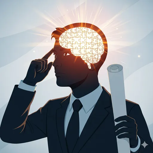 企画書や問題解決において、想定される質問を網羅的に洗い出す様子を表すイラスト