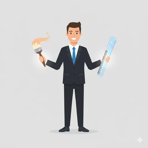 正しい言葉の選び方によって、コミュニケーションの質とプロ意識を支配する人物のイラスト