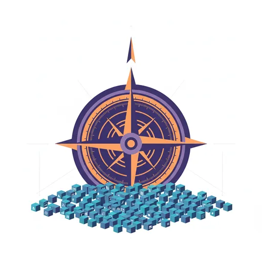 経営判断において、知見（具体的な情報）が見識（普遍的な判断力）によって統合・指導され、最終的な行動が決定される構造を表すイラスト