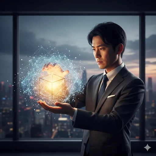 「いわゆる」の正しい使い方を習得した人物が、抽象的な概念を正確に捉え、それを誰もが理解できるシンプルなシンボルに変換している様子