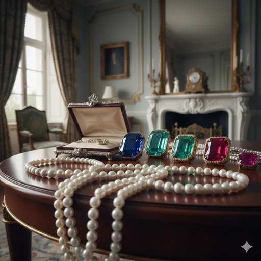 格式高い宮殿の調度品や、美しく磨き上げられた巨大なダイヤモンド。