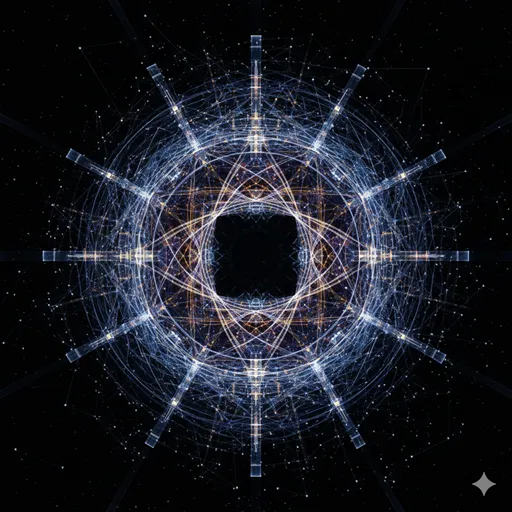 暗闇の中で光り輝く点と点が線で結ばれ、バラバラだった情報が一つの立体的な星座のように形作られていく瞬間。