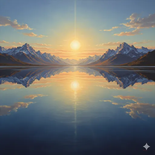 複雑な世界を高い視点から見渡し、物事の本質を捉えたような清々しい風景。