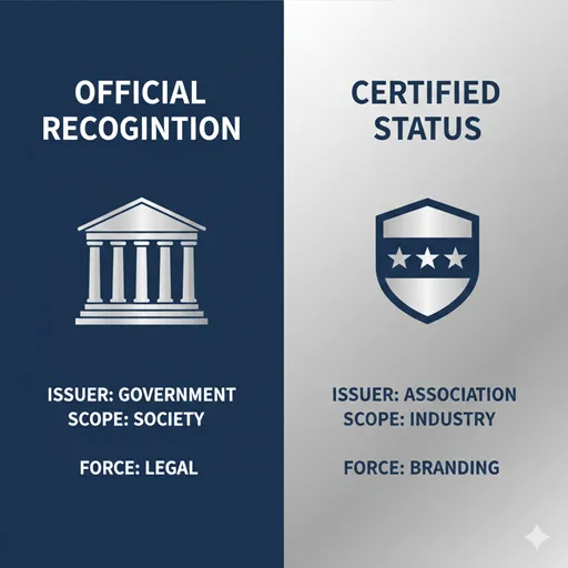 霧が晴れたような美しい景色の前で、確信を持って進むべき道を選び、歩み出すビジネスパーソンの後ろ姿。