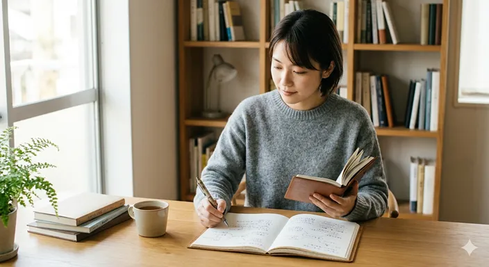 不平と不満を整理し、落ち着いて言語化しようとする人物のイメージ