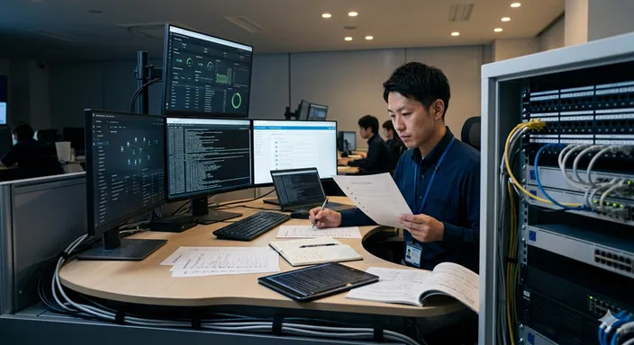 決められた仕組みを現場で安定して動かす運用のイメージ