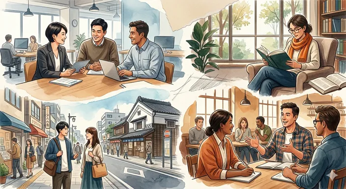 普遍的と一般的の使い分けが場面ごとに分かるイメージ